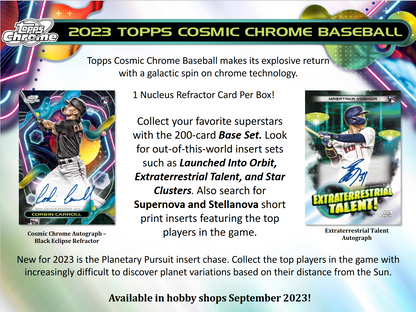 2023 Topps Cosmic Chrome Baseball Hobby Box