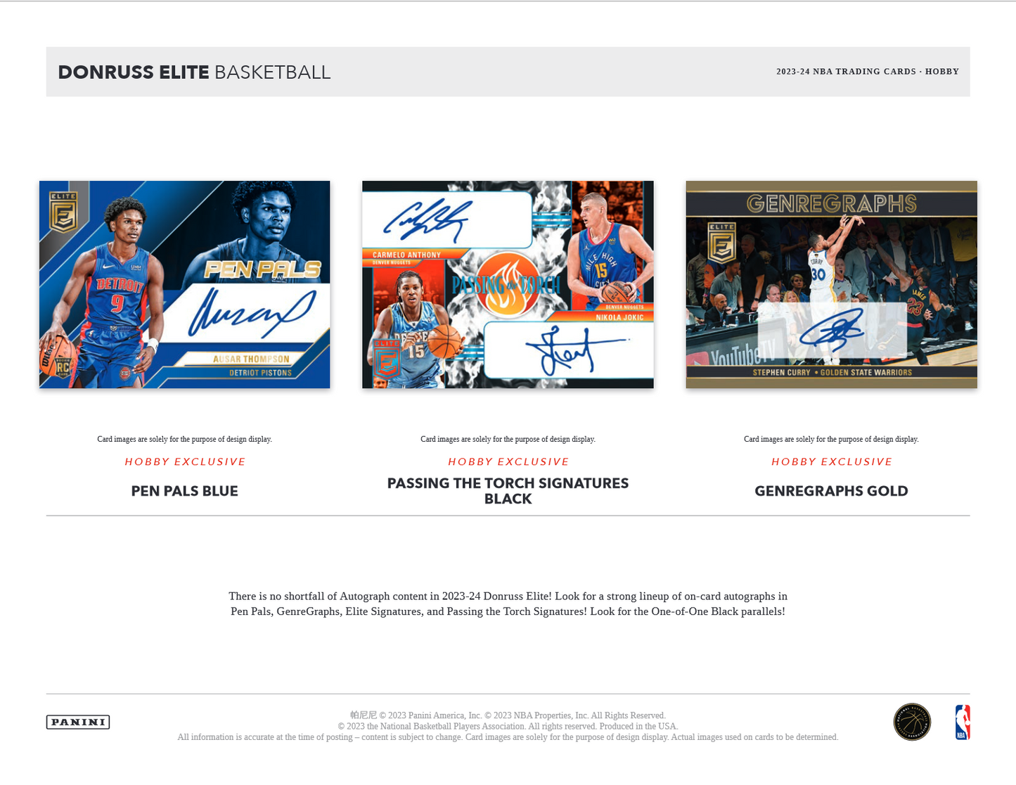 2023-24 Panini Donruss Elite Basketball Hobby 12 Box Case